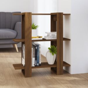 Книжная полка/разделитель комнаты U24, коричневый дуб, 80x30x87 см