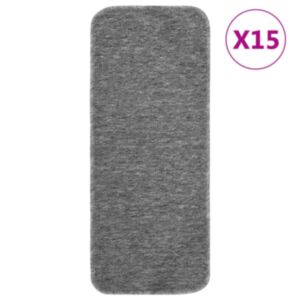 Коврики для лестниц U24 15 шт, 60 x 25 см, серые, противоскользящие