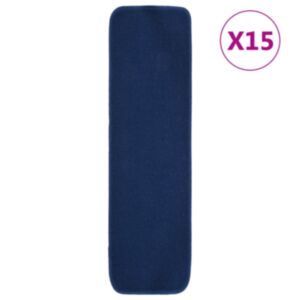 Коврики для лестниц U24 15 шт., 75 x 20 см, темно-синие, противоскользящие