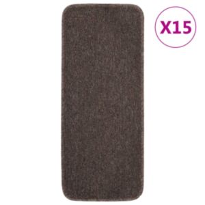 Коврики для лестниц U24 15 шт, 60 x 25 см, коричневые, противоскользящие