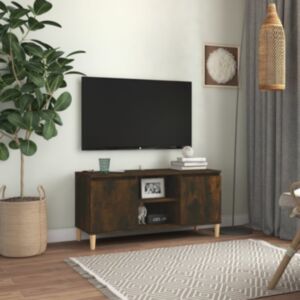 Pood24 puitjalgadega telerikapp, suitsutatud tamm, 103,5 x 35 x 50 cm
