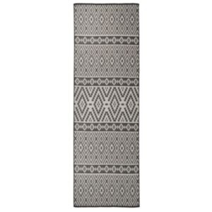 Pood24 silesidus õuevaip, 80 x 250 cm, mustad triibud