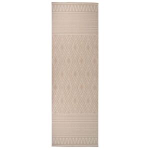 Pood24 silesidus õuevaip, 80 x 250 cm, pruunid triibud