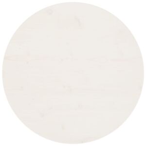 Pood24 lauaplaat, valge Ø70x2,5 cm, männipuit