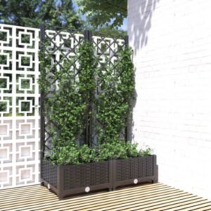 Pood24 võrega taimekast, must, 80 x 40 x 121,5 cm PP
