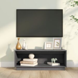 U24 Тумба под ТВ серый 90x35x35 см, сосна