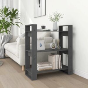U24 книжная полка/перегородка, серый, 80 x 35 x 91 см, сосна