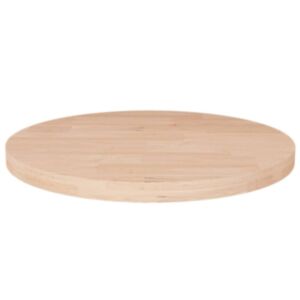 Pood24 ümmargune lauaplaat, Ø50 x 2,5 cm, töötlemata tammepuit