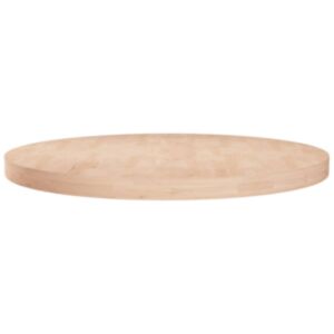 Pood24 ümmargune lauaplaat, Ø70 x 4 cm, töötlemata tammepuit