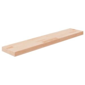 Pood24 riiuliplaat, 100x20x4 cm, töötlemata tammepuit