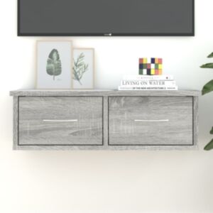 Стеллаж U24, дуб сонома серый, 60 x 26 x 18,5 см, искусственное дерево