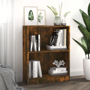 Книжная полка U24, копченый дуб, 60 x 24 x 74,5 см, искусственное дерево