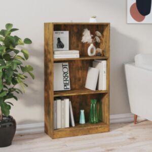 Книжный шкаф U24, копченый дуб, 60 x 24 x 109 см, искусственное дерево