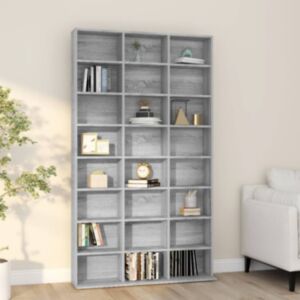 Шкаф для компакт-дисков U24, дуб Сонома серый, 102 x 23 x 177,5 см, искусственное дерево