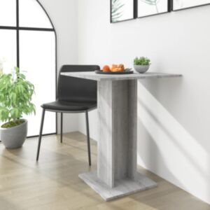 Pood24 bistroolaud, hall Sonoma tamm, 60 x 60 x 75 cm, tehispuit