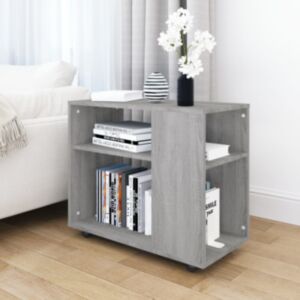 Дополнительный стол U24, серый Sonoma, 70 x 35 x 55 см, искусственное дерево