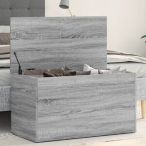 Pood24 hoiukast, hall Sonoma tamm, 84 x 42 x 46 cm, tehispuit