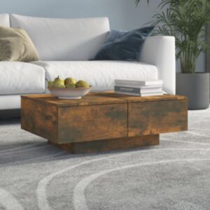 Журнальный столик U24, копченый дуб, 90 x 60 x 31 см, искусственное дерево