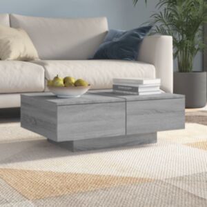 Pood24 kohvilaud, hall Sonoma tamm, 90 x 60 x 31 cm, tehispuit
