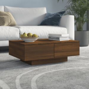 Pood24 kohvilaud, pruun tamm, 90 x 60 x 31 cm, tehispuit