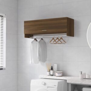 Pood24 garderoob, pruun tamm, 100x32,5x35 cm, tehispuit