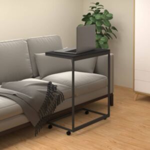 Дополнительный стол U24 с колесами, черный, 55 x 35 x 70 см, искусственное дерево