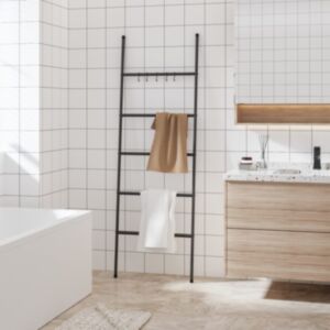 Pood24 rätikurest 5 tasandiga, must, 58x175 cm, raud