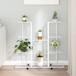 Pood24 lillealus ratastel, 94,5x24,5x91,5 cm, valge, raud
