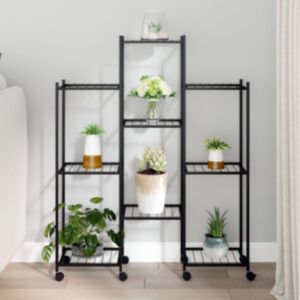 Pood24 lillealus ratastel, 83 x 25 x 103,5 cm, must, raud