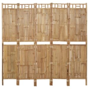 Pood24 5 paneeliga ruumijagaja, bambus, 200 x 180 cm