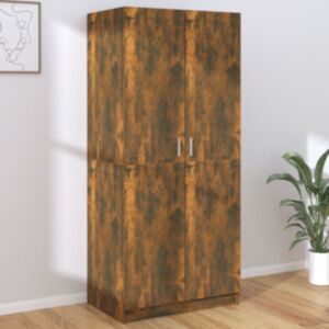 Pood24 riidekapp, suitsutatud tamm, 80 x 52 x 180 cm, tehispuit