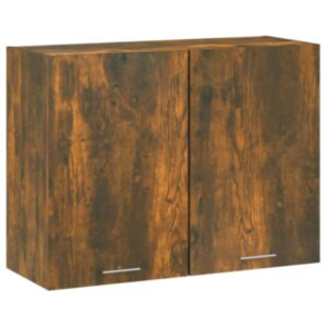 Pood24 seinakapp, suitsutatud tamm, 80 x 31 x 60 cm, tehispuit
