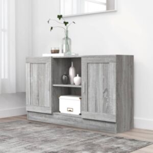 Pood24 puhvetkapp, hall Sonoma tamm, 120 x 30,5 x 70 cm, tehispuit