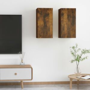 U24 Тумба под ТВ 2 шт, дуб дымчатый, 30,5x30x60 см