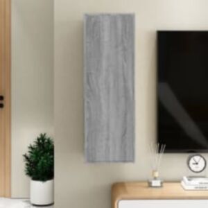Тумба под ТВ U24, дуб Сонома серый, 30,5 x 30 x 90 см, искусственное дерево