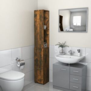 Pood24 vannitoakapp, suitsutatud tamm, 25 x 25 x 170 cm, tehispuit
