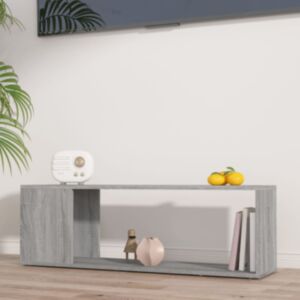 Pood24 telerikapp, hall Sonoma tamm, 100 x 24 x 32 cm, tehispuit