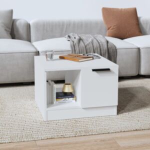 Журнальный столик U24, белый, 50x50x36 см, искусственное дерево