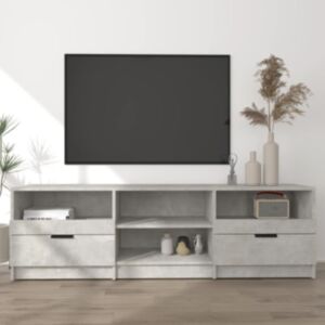 Pood24 telerikapp, betoonhall, 150x33,5x45 cm, tehispuit
