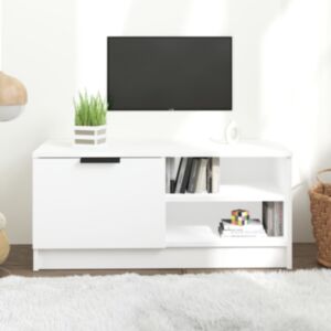 Тумба под ТВ U24, белый, 80x35x36,5 см, искусственное дерево