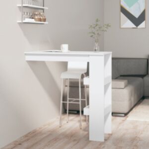 Pood24 seina baarilaud, valge, 102x45x103,5 cm, tehispuit