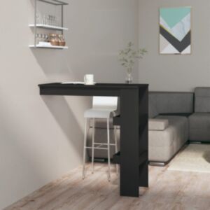 Pood24 seina baarilaud, must, 102x45x103,5 cm, tehispuit
