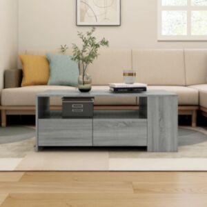 Pood24 kohvilaud, hall Sonoma tamm, 102 x 55 x 42 cm, tehispuit