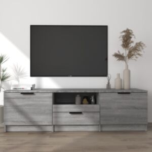 Pood24 telerikapp, hall Sonoma tamm, 140x35x40 cm, tehispuit