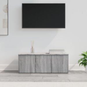 Тумба под ТВ U24, дуб Сонома серый, 80 x 34 x 30 см, искусственное дерево