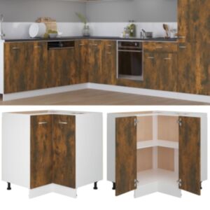 Кухонный шкаф U24, копченый дуб, 75,5 x 75,5 x 80,5 см, искусственное дерево