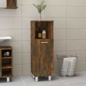 Pood24 vannitoakapp, suitsutatud tamm, 30 x 30 x 95 cm, tehispuit