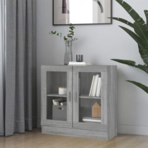 Pood24 vitriinkapp, hall Sonoma tamm, 82,5 x 30,5 x 80 cm, tehispuit