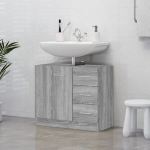 Pood24 valamukapp, hall Sonoma tamm, 63 x 30 x 54 cm, tehispuit