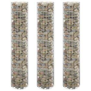 Pood24 ringikujulised gabioon taimelavad 3tk tsingitud teras Ø30x150cm